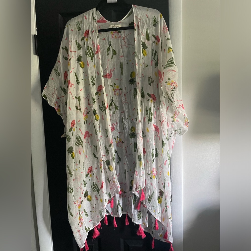 Cousin Earl Kimono Swim Cover Up One Size Fits All
